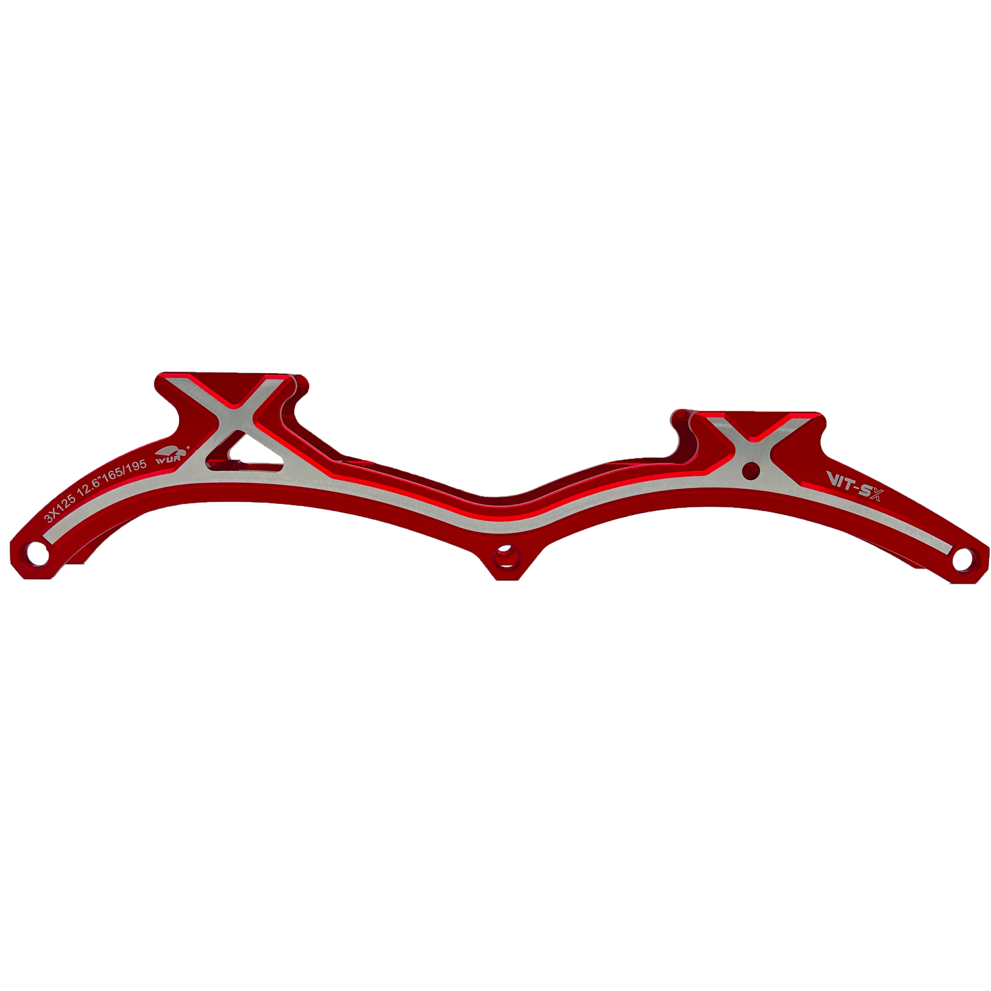 WURskate 3 wheel frame model C2 red
