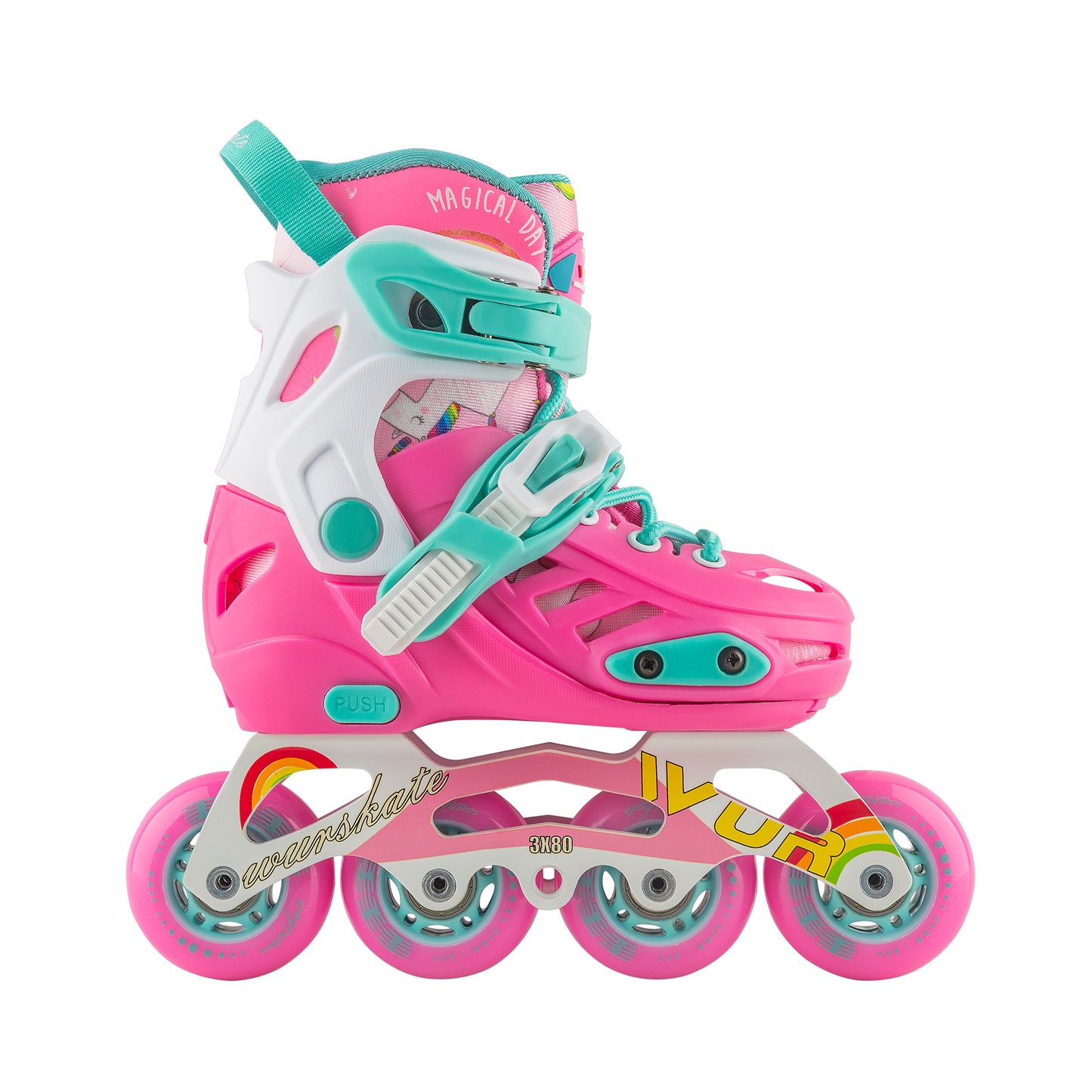 D102 Adjustable skate pink