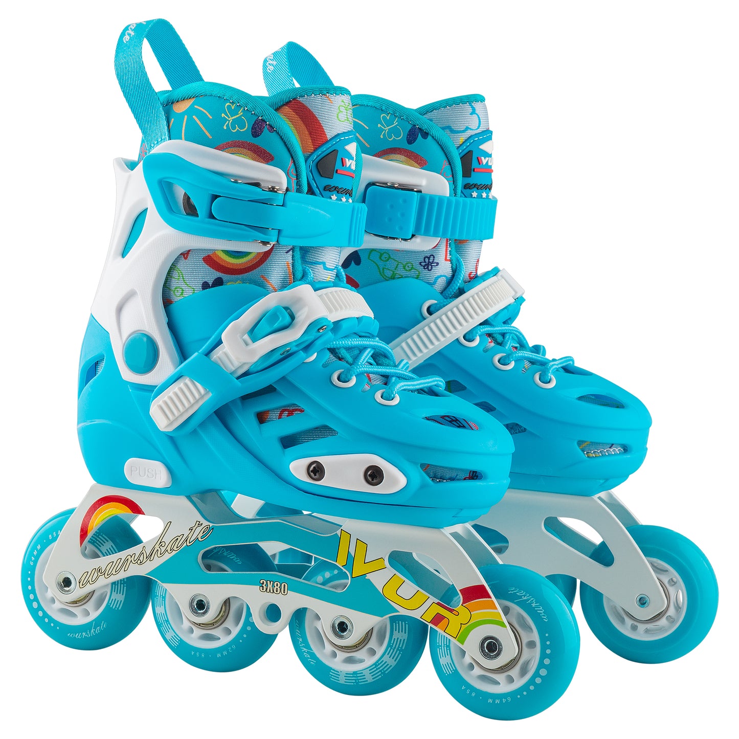 D102 Adjustable skate blue