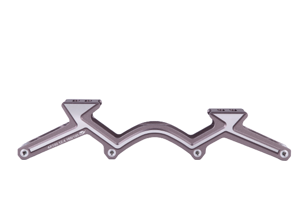 WUR skate brand inline speed skating 7075 Aluminum alloy 4*100mm grey frame