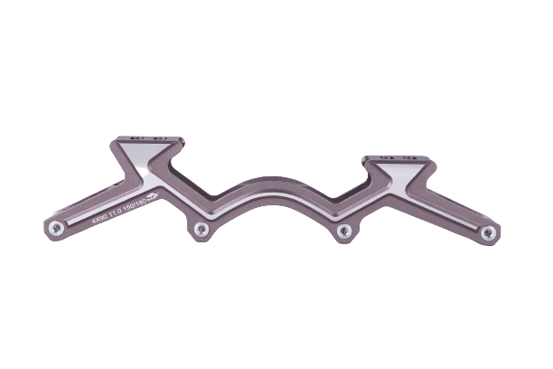 WUR skate brand inline speed skating 7075 Aluminum alloy 4*100mm grey frame