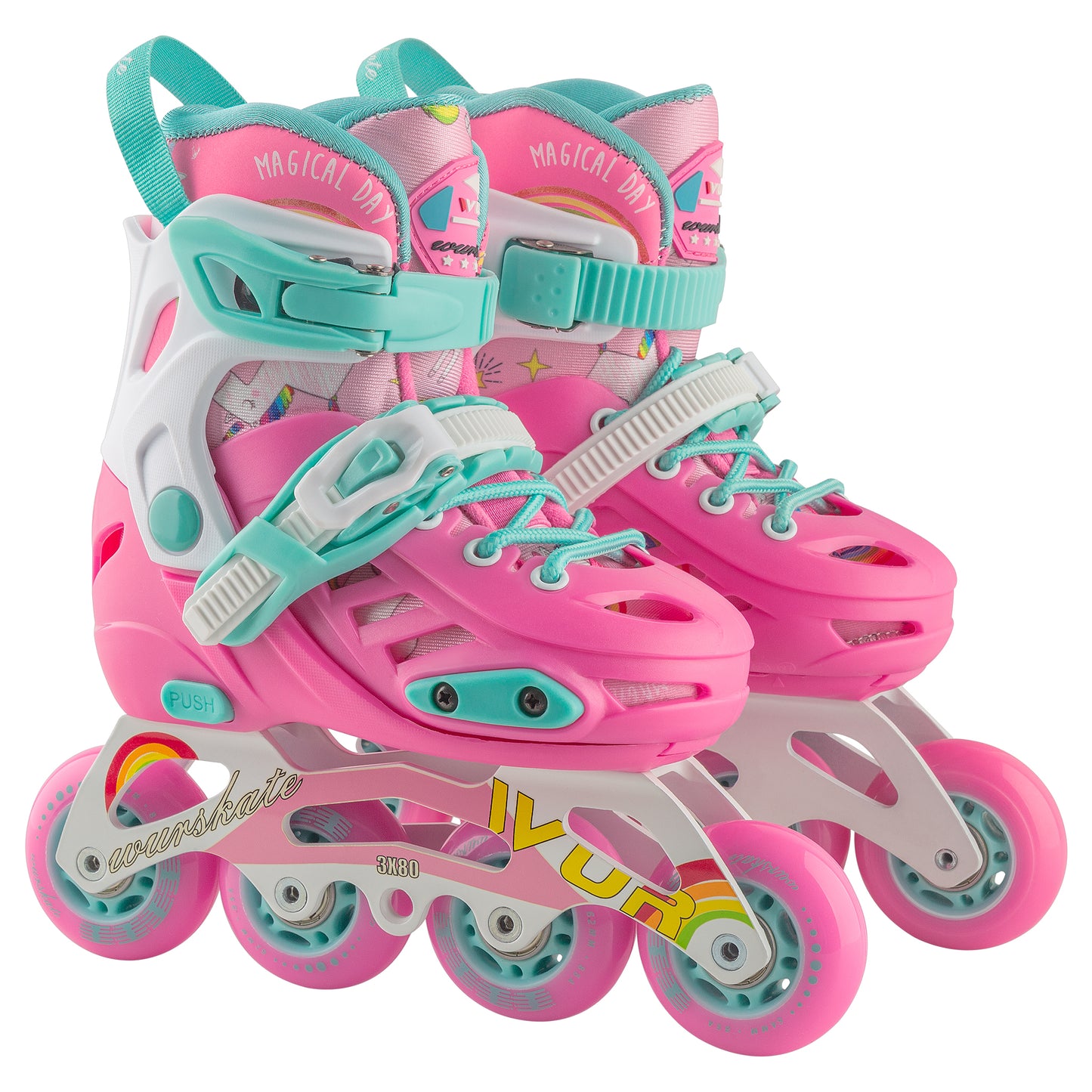 D102 Adjustable skate pink