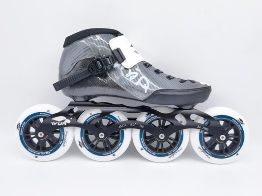 WUR skates inline speed skates carbon fiber gray CX02 4*110mm in stock