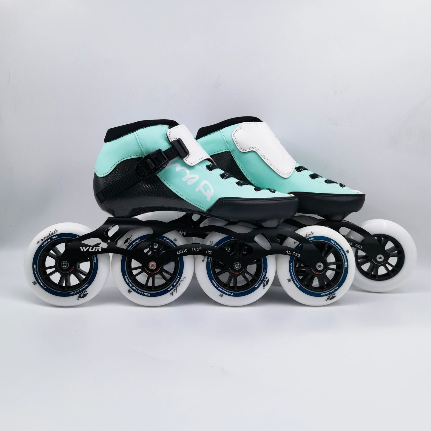 WUR skates inline speed skates carbon fiber Mint Green CX02 4*110mm in stock