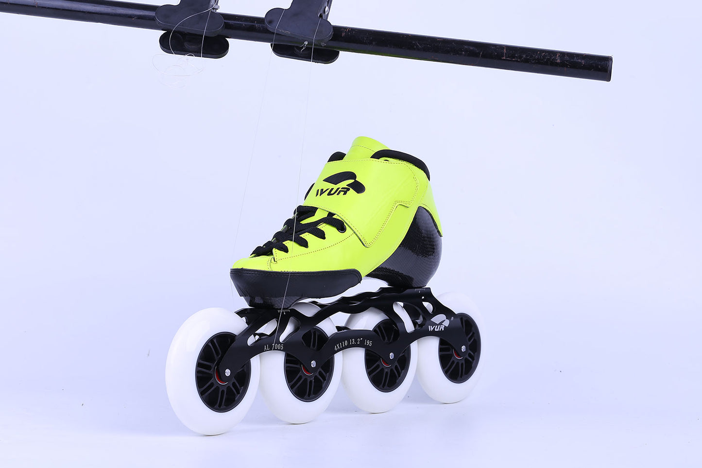 WUR skate brand inline speed skating carbon fiber yellow CX 4*110mm speed skates